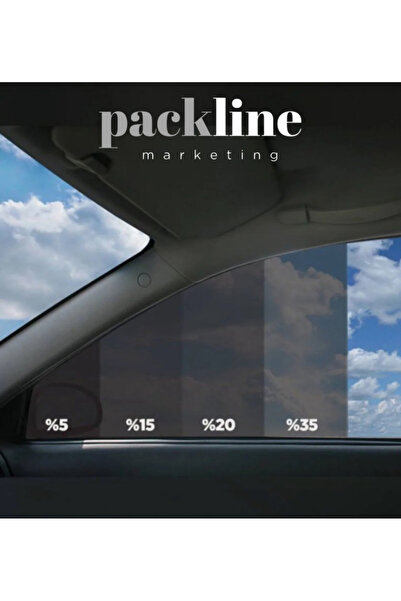 Packline Marketing %05 Koyu Ton Siyah Cam Filmi Ev - Araba - Balkon - Ofis 90cm x 3metre