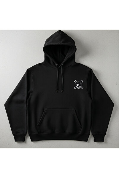 MODEL cross baskı hoodie