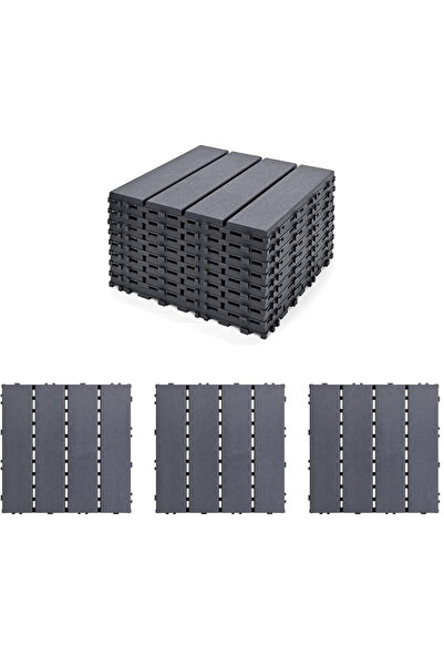 genric بلاط أرضيات متشابك من البلاستيك من ون ديكور، 9 قطع (30×30 سم) - أرضيات...