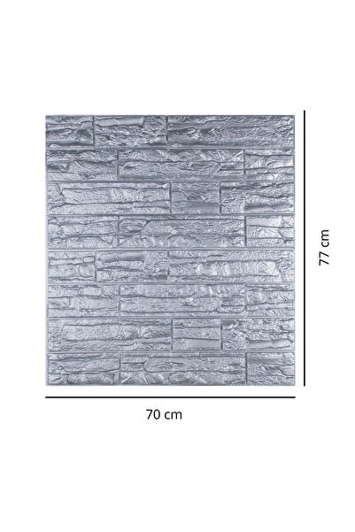 HORECA MARKET Kendinden Yapışkanlı Duvar Kağıdı Panel Strafor Köpük Grey 70x7...