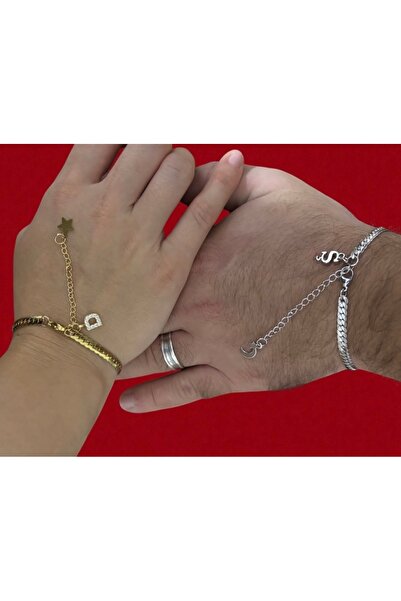 derokas Special for February 14Th, Lover Couple Friend Bracelet Set, Snake Back Model, Steel Non-Tarnish