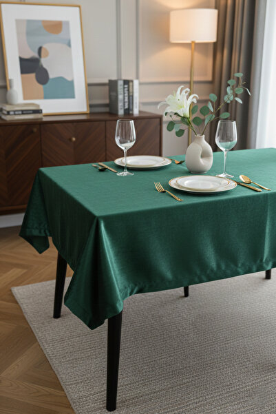 VİLİNZE Velvet Fabric Round Tablecloth