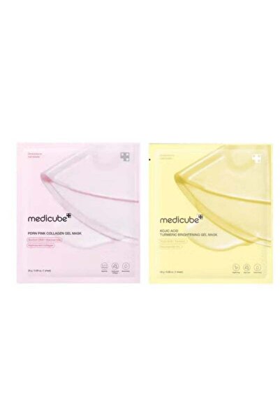 Medicube Medicoop Gel Mask for Skin Brightening with Kojic Acid and Turmeric 28g + Medicoop PDRN Gel Mask wit