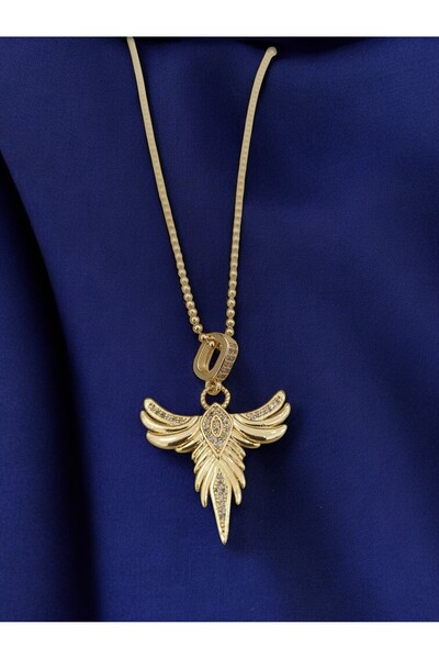 Arya ÇELİK GOLD ZÜMRÜDÜANKA KOLYE