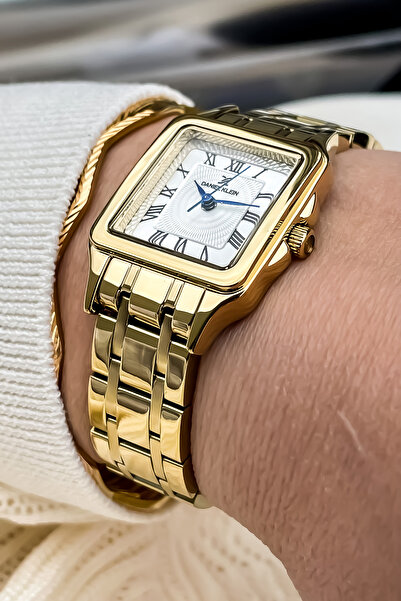 Daniel Klein Daniel Kelin Women's Steel Wristwatch Gold Color Waterproof Engagement Wedding Jewelry