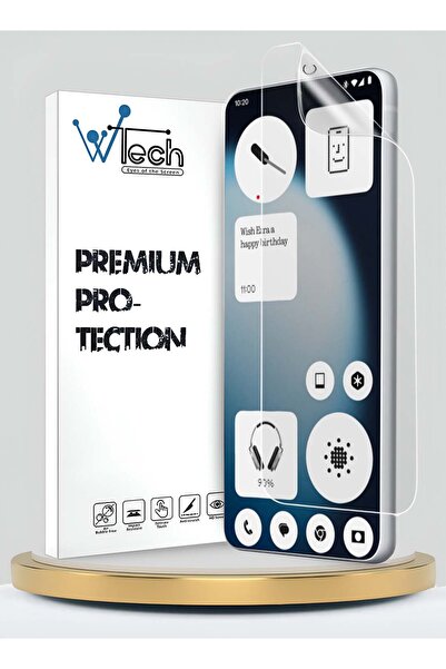 Wtech هاتف Nothing (3a) Lite 5G 2025، غشاء هيدروجيل فاخر رقيق ومرن وشفاف