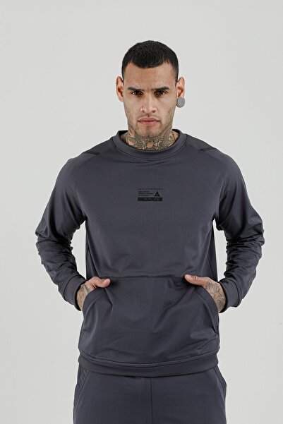 Airlife Stronger High Rsi 5 7 Crew Neck Men's Sweatshirt Smoked