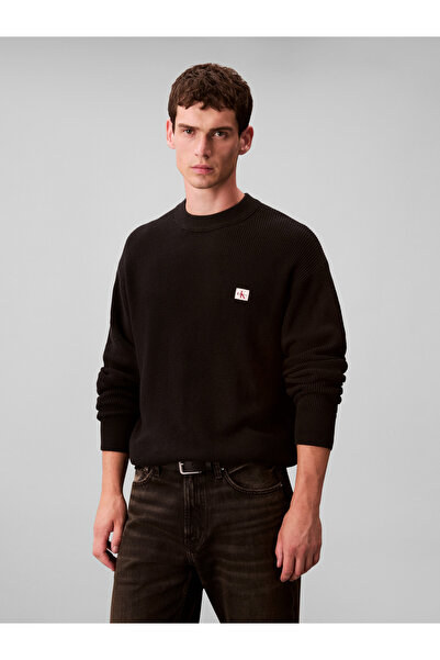 Calvin Klein LS EZ COTTON WAFFLE CRWNK SWTR 9