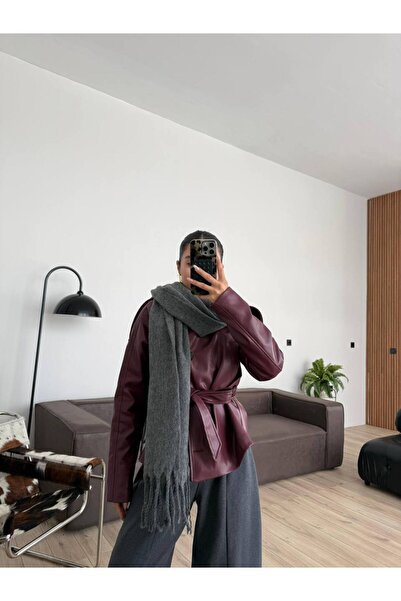 Telablanka Scarf Soft Textured Shoulder Shawl_Gray