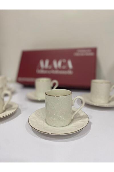 Alaca FLORA MODEL PORSELEN FİNCAN TAKIMI