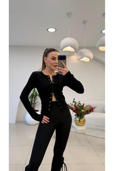 Şulenin Butiği ÖNÜ FULL ÇITLI BADY SİYAH