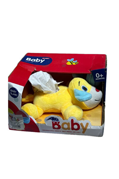 Other لعبة أطفال قطيفة مع حامل مناديل - لعبة محشوة ناعمة للأطفال الرضع، من عم...