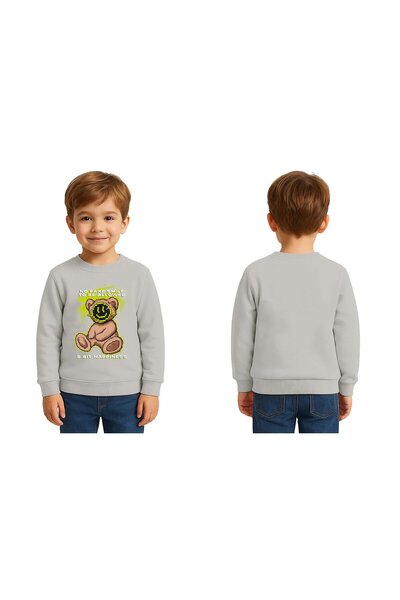 SEDİRLİ Ursuleț unisex cu imprimeu Copii Swae tricou 3 fire cu borduri