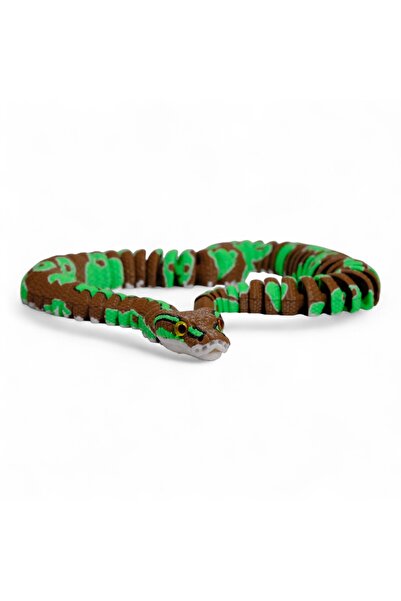 Deniz3DToys Hareketli Piton Yılan Oyuncak 70cm - Yılan Figür - Hediye Oyuncak