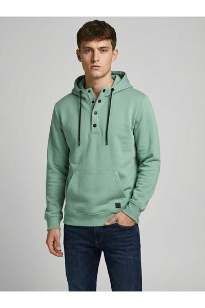 dcn giyim 1985 Hooded 3 İp Ş Fleece-Lined Sweatshirt-23234