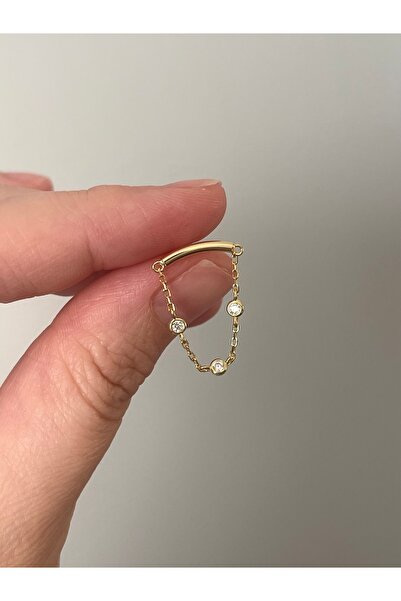 denizden silver Zincirli tohum gümüş piercing