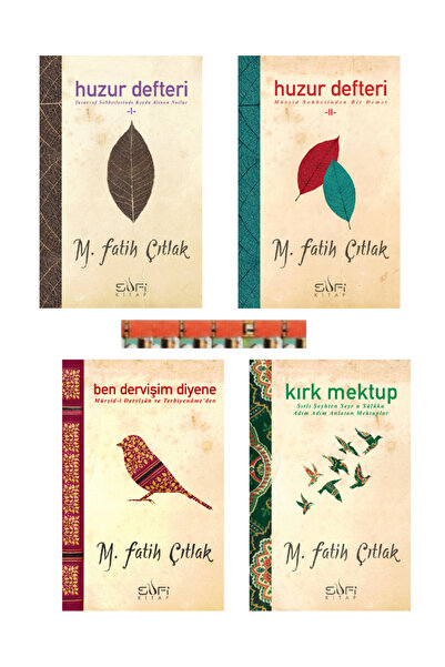 Sufi Kitap Huzur Defteri I-2, Ben Dervişim Diyene, Kırk Mektup- M. Fatih Çıtl...