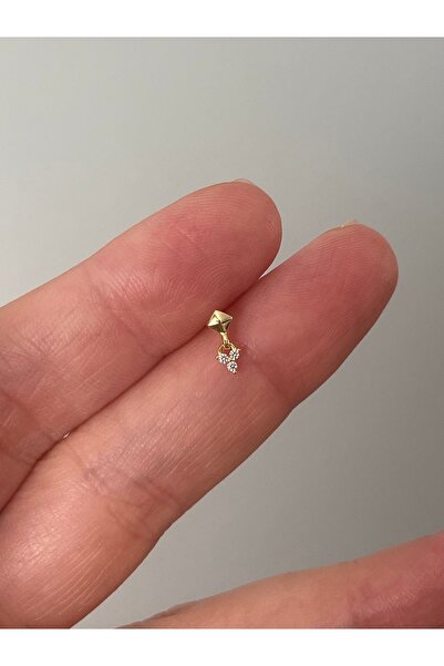 denizden silver Minimal gümüş piercing