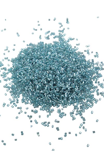 Serhat Aksesuar ve El İşçilik خرز مقطوع باللون الفيروزي الفاتح 2x1.5 ملم (100...