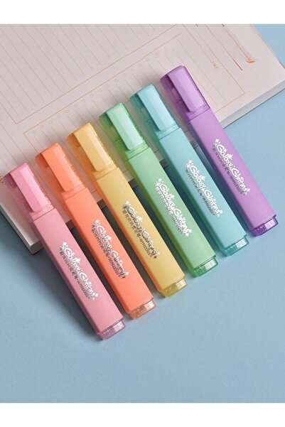 Polin Galaxy Glinting Simli Fosforlu Kalem Seti, 6 Renk, El Yazısı ve Grafiti...