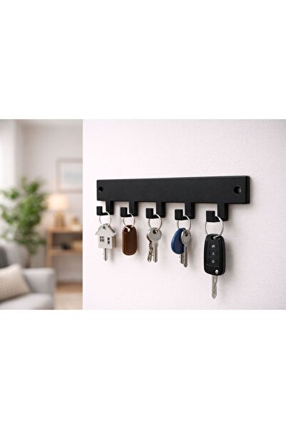 YAZAL3D 5 Li Anahtar, kıyafet, havlu askısı. Duş, vestiyer, duvar askısı. Yap...