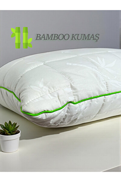 Bella Home 50x70 Бамбукова подушка з капітоне - Можна прати - На блискавці - ...