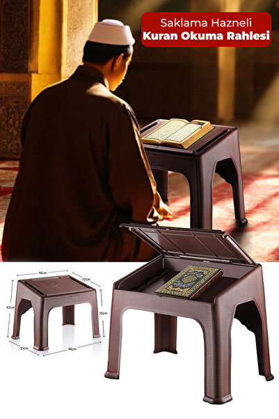Alezy RHL Hazneli Kuran Okuma Yer Rahlesi 46x32cm