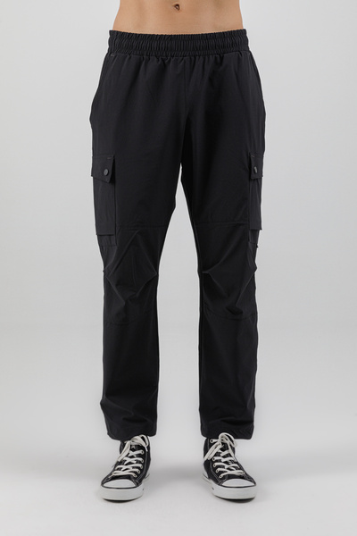 Airlife Verona Outdoor Zp-2 Men's Flap Pocket and Adjustable Leg Trousers Black