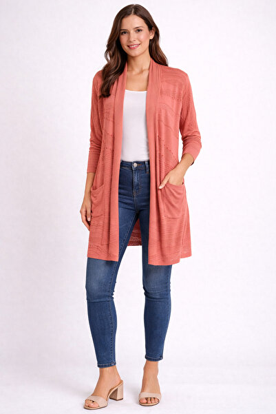 FUAT GÜRSEN Twomail Beaded Knitwear Cardigan