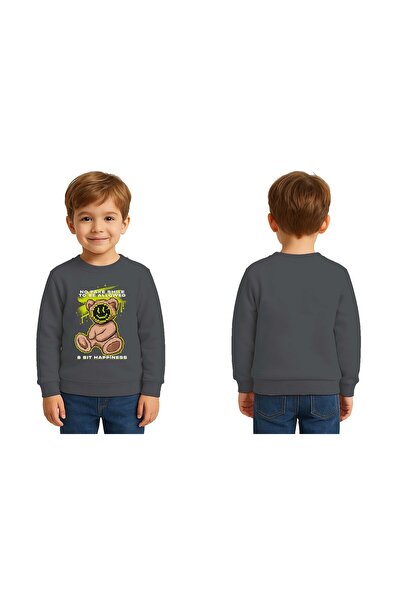 SEDİRLİ Ursuleț unisex cu imprimeu Copii Swae tricou 3 fire cu borduri