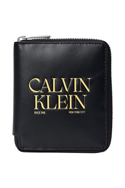 Calvin Klein Erkek Grafik Detaylı Zip Cüzdan