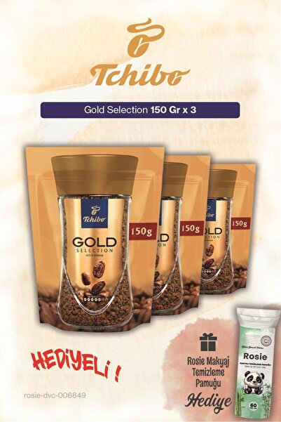 Tchibo x3 Gold Selection Çözünebilir Kahve 150 gr ve Pamuk