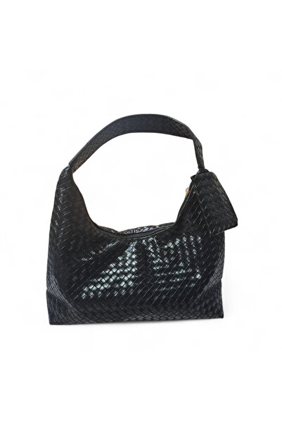 EZZY BLİSS Ezzybliss Women's Black New Season Knitted Pattern Medium Size Wal...