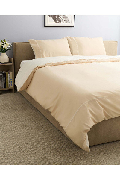 REDTAG Ivory Reversible 2-Piece Duvet Cover Set (Single Size)