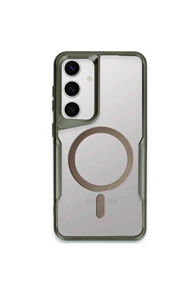 NewFace Samsung Galaxy S24 Case Boyi Magsafe Silicone Cover - Green