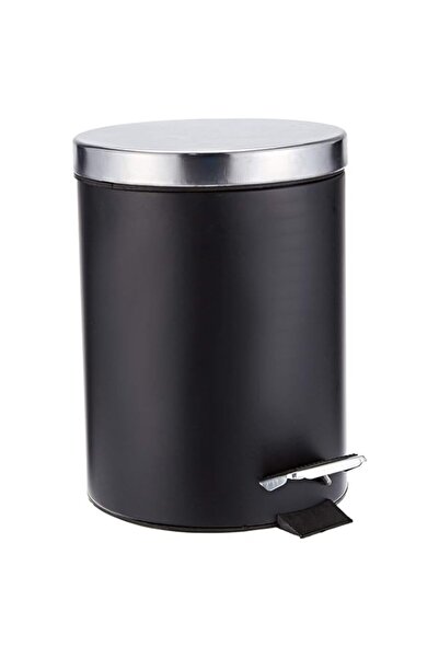 Generic Harmony stainless steel 5 liter pedal bin, black, 22.2 x 21.6 x 29.0 cm