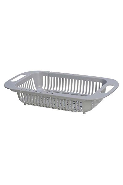 Mirfa Extendable Kitchen Sink Colander Strainer Basket (Grey)