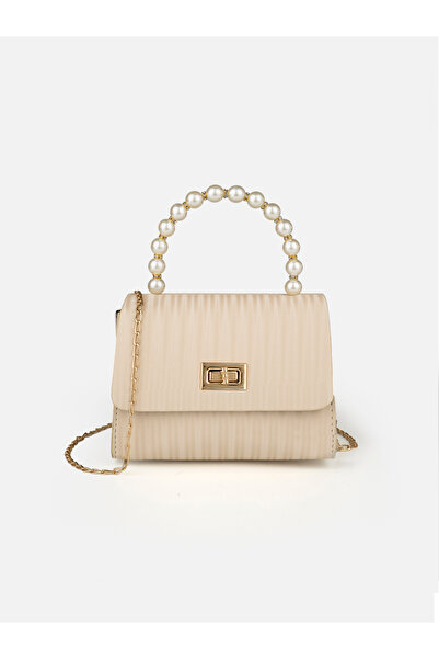 HONEY BAG Geantă de mână și de umăr pentru femei Pera, cu mâner, curea cu lanț, capac de blocare