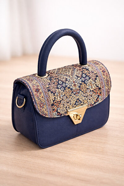 Elen Women's Hand and Shoulder Bag with Patterned Cover