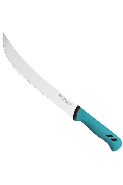 Generic YOUSUNLONG Cimeter Butcher Knife 10"(255mm) Curved Knife - Premium Hi...