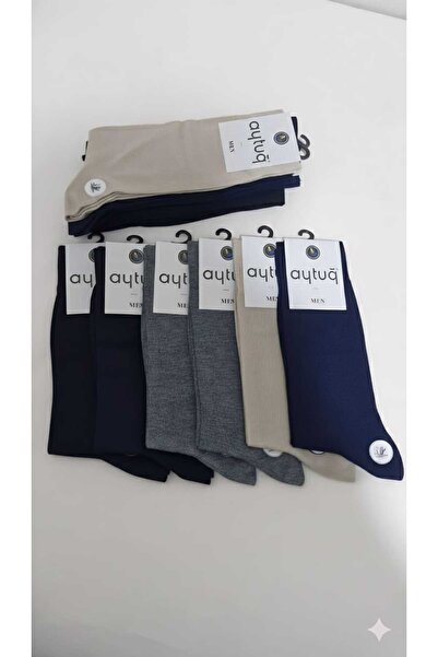 Aytuğ BAMBU YAZLIK ERKEK SOKET ÇORABI; DİKİŞSİZ; 41-45 NUMARA; ASORTİ 12'Lİ KUTU