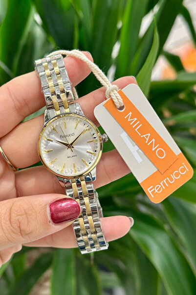 Ferrucci Çelik Kordon Su Geçirmez Garantili Kadın Kol Saati