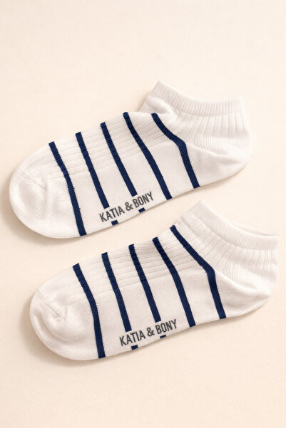 Katia&Bony جوارب مخططة للأطفال باللون الأبيض