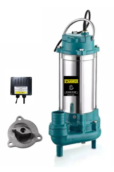STANWER 2 HP DRENAJ PİS SU POMPASI OTOMATİK MOTOR KORUMALI TAMAMEN PASLANMAZ METAL GÖVDE