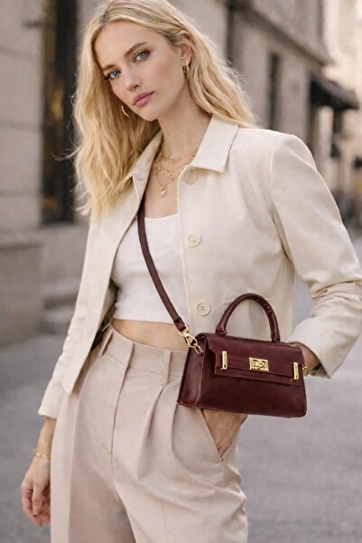 Timburly Γυναικεία μίνι τσάντα χειρός και ώμου με ρυθμιζόμενο λουράκι και λεπ...