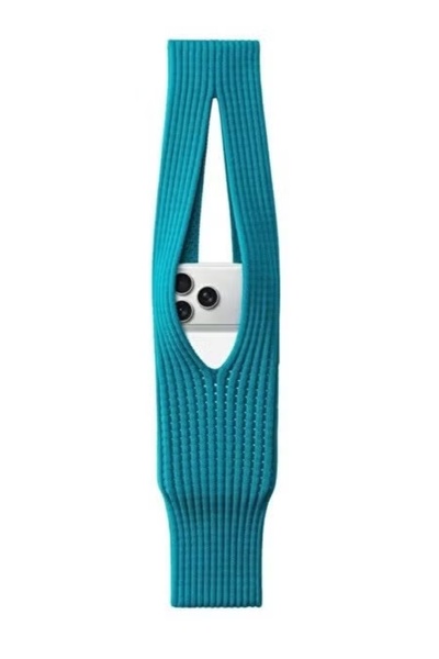 DARA Stretchable Knitted Phone Pouch Sleeve | Universal Elastic Phone Pocket ...