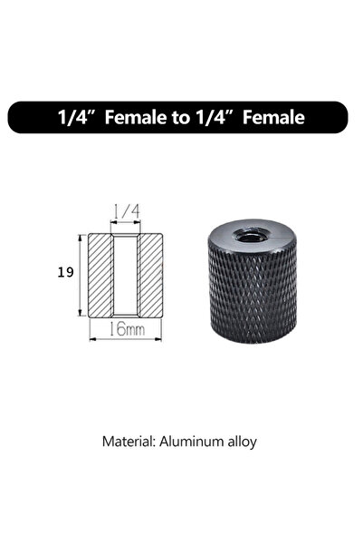Choice A32-1PCS محول لولبي من 1/4 إلى 3/8 M5 M6 M8 ذكر إلى أنثى لتركيب حامل ث...