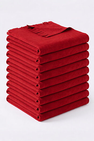 NOVİPACK Cafe, Restoran ve Bireysel Kullanım İçin Polar Şal-Kırmızı 70x170 cm...