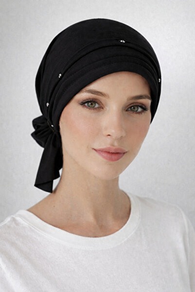 Les Bonnes Hilalli Tesettür Bone Günlük Kaydırmaz Astarlı Türban,Abiye Bone H...