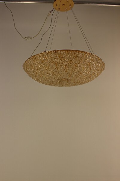 GN GEN AYDINLATMA Lüks İtalyan Dolu Tasarım Kristal Taşlı 3 Renk Led Gold Avize